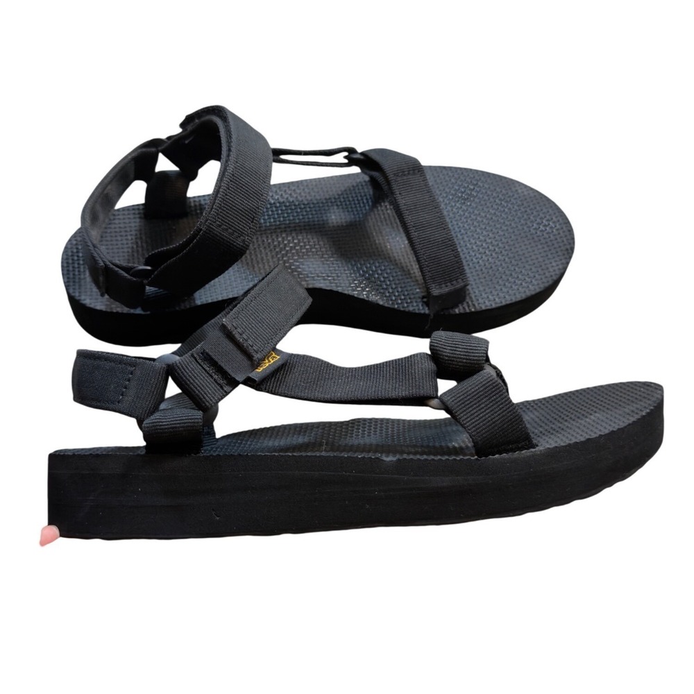 Teva Midform Universal Black Platform Sandals Womens 9 S/N 1090969 Gorpcore